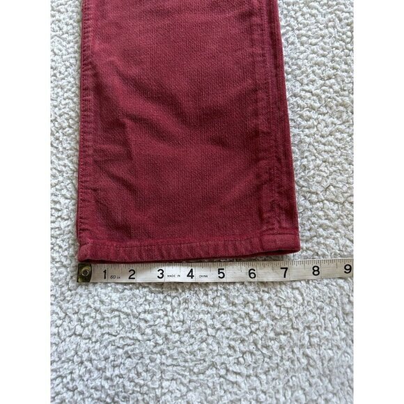 DAILY BLUE by ADRIANO GOLDSCHMIED Manya Corduroy Jeans Swing Burgundy Size 28 - Picture 11 of 12